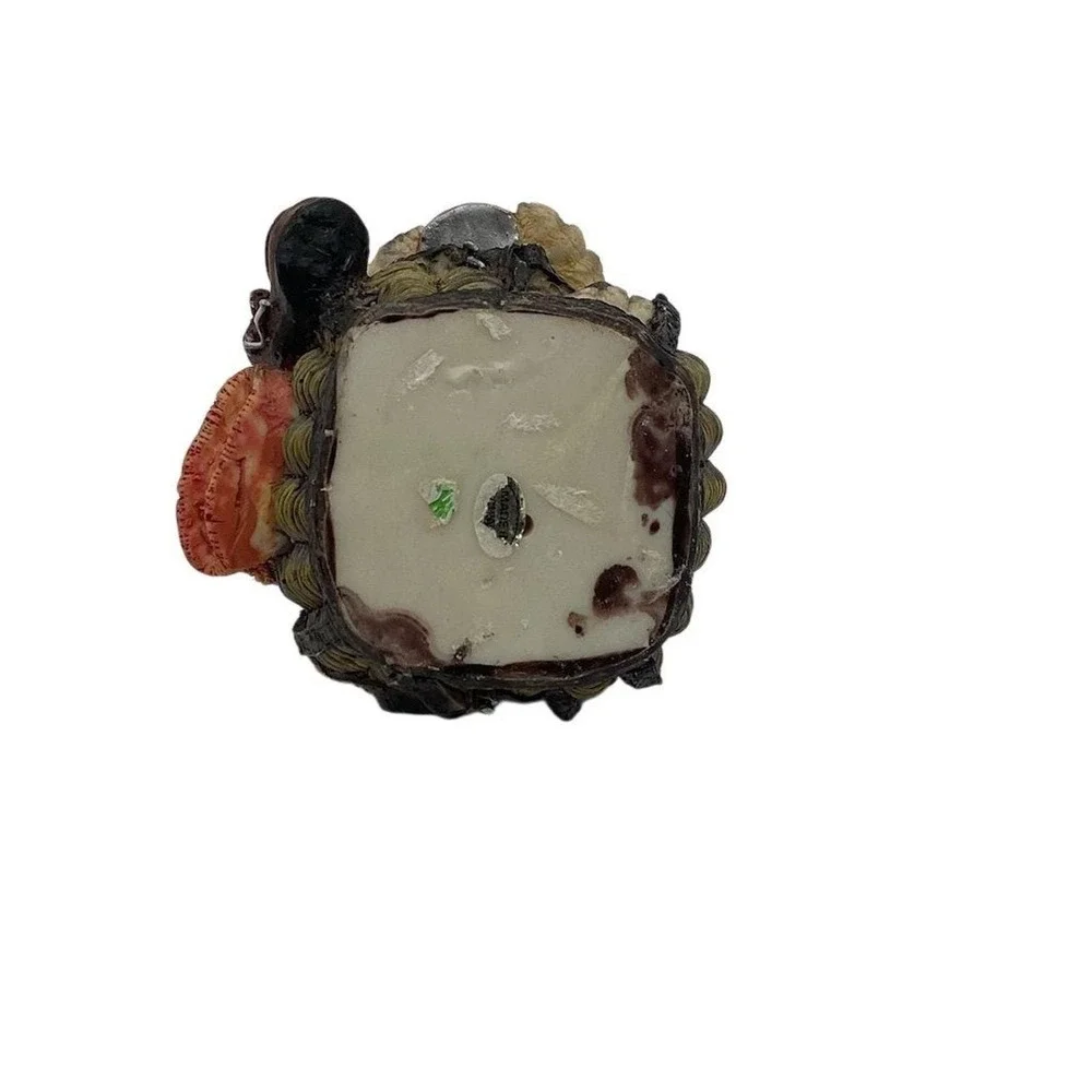 Adorable‎ Shar Pei Puppy Drinking Soda in Basket Figurine Decor 4